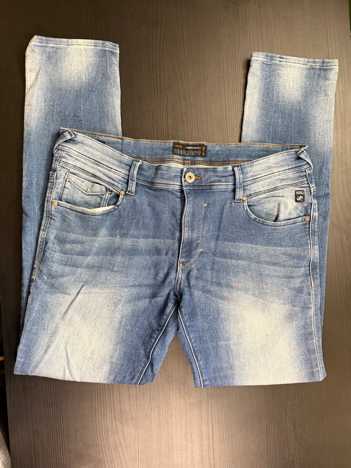 Urban District Jeans W38- L34 - Zo goed als nieuw, Kleding | Heren, Ophalen of Verzenden, Zo goed als nieuw, Blauw, W32 (confectie 46) of kleiner
