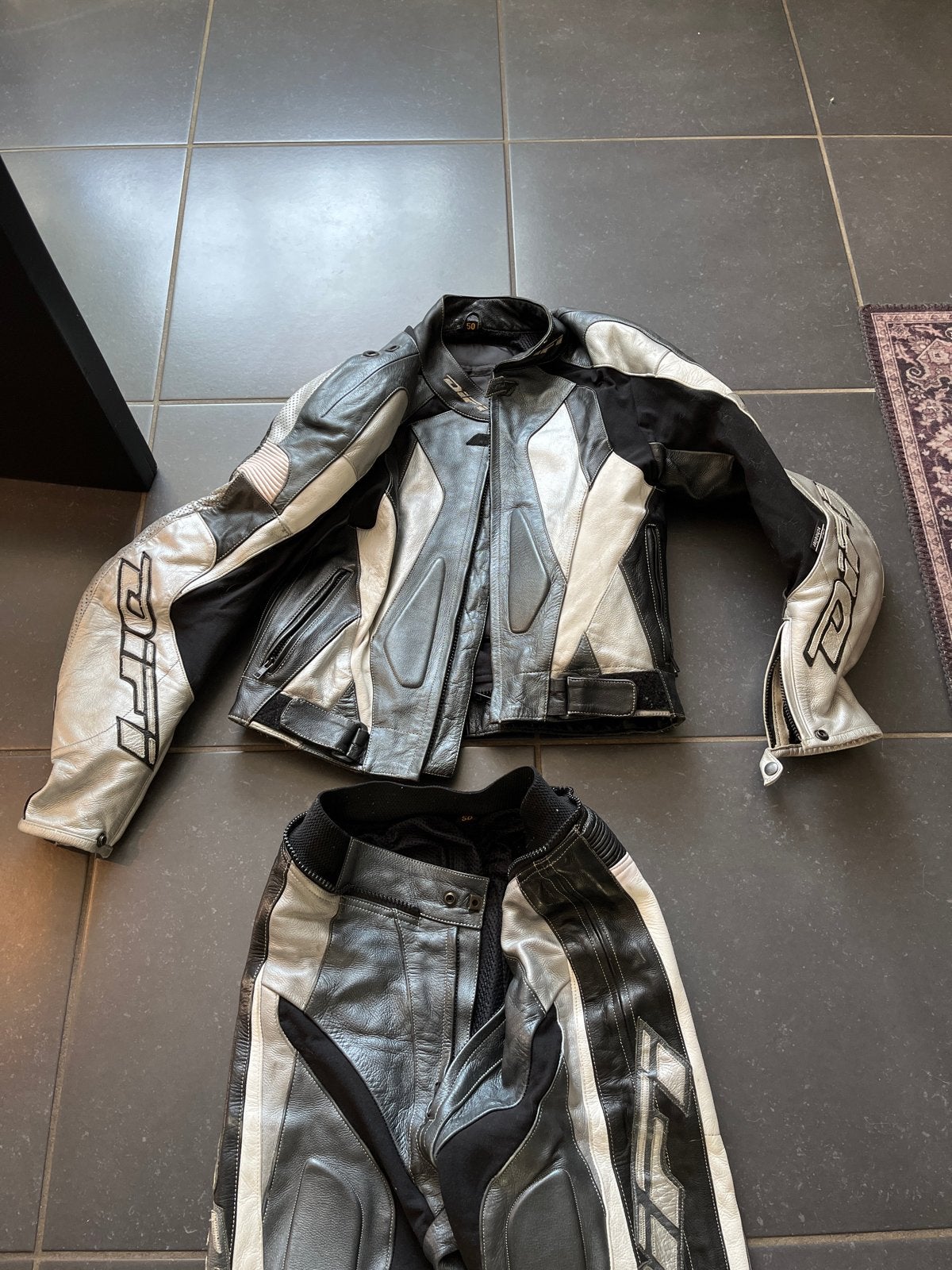 Motorpak leer schoeller maat 50, Ophalen, Tweedehands, Heren, Combipak