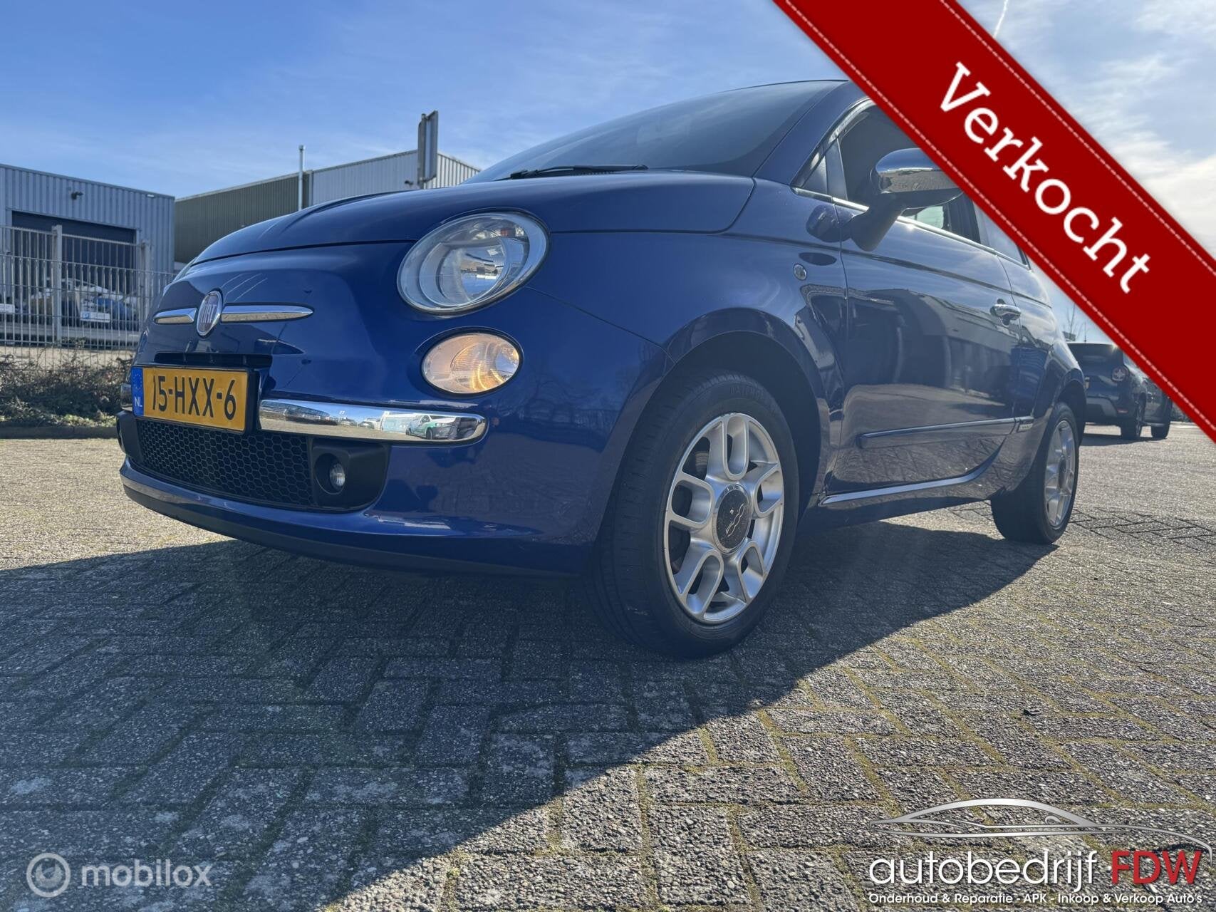 Fiat 500 1.4-16V Sport 100HP/NAP/AIRCO/LM VELGEN/LEER/, Auto's, Voorwielaandrijving, Euro 5, 101 pk, Gebruikt
