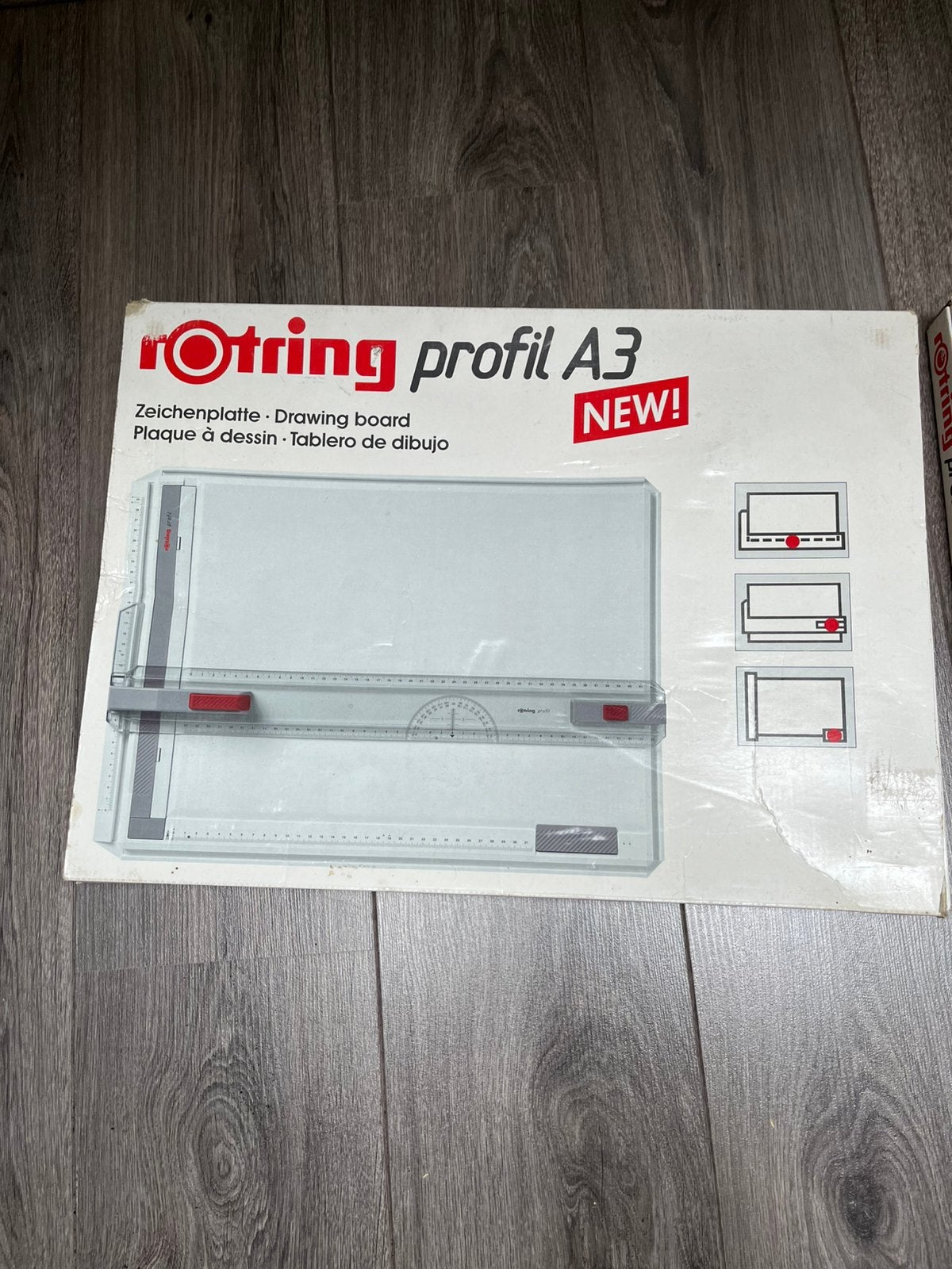A3 tekenbord Rotring, Doe-het-zelf en Verbouw, Tekentafels, Ophalen, Minder dan 130 cm
