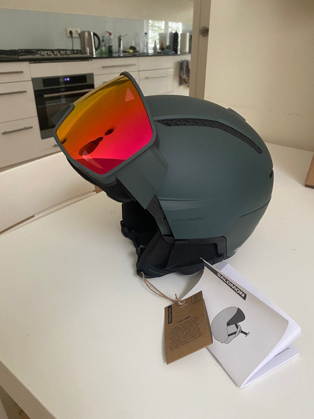 Salomon Driver Pro Sigma Skihelm - nooit gebruikt, Overige typen, Zo goed als nieuw, Minder dan 100 cm, Salomon