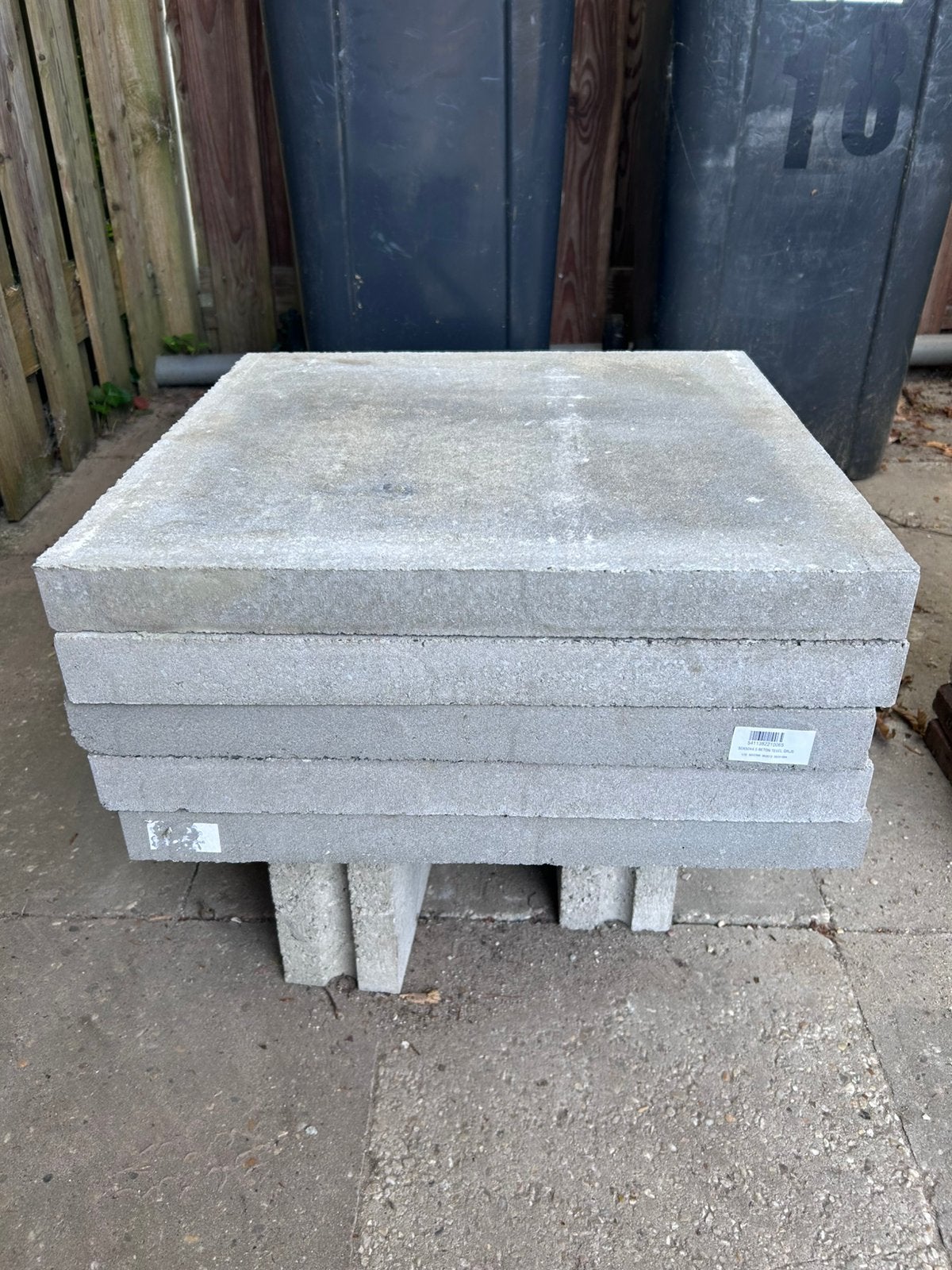 GRATIS: Betontegels 50x50x4,5 grijs 5 stuks NIEUW, Tuin en Terras, Tegels en Klinkers, Ophalen, Nieuw, Minder dan 5 m², Beton