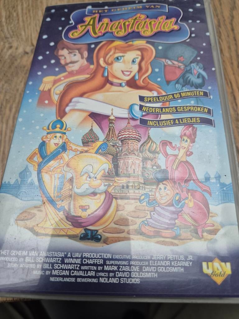 Het Geheim van Anastasia - VHS (Nederlands gesproken), Cd's en Dvd's, VHS | Kinderen en Jeugd, Gebruikt, Tekenfilm, Alle leeftijden