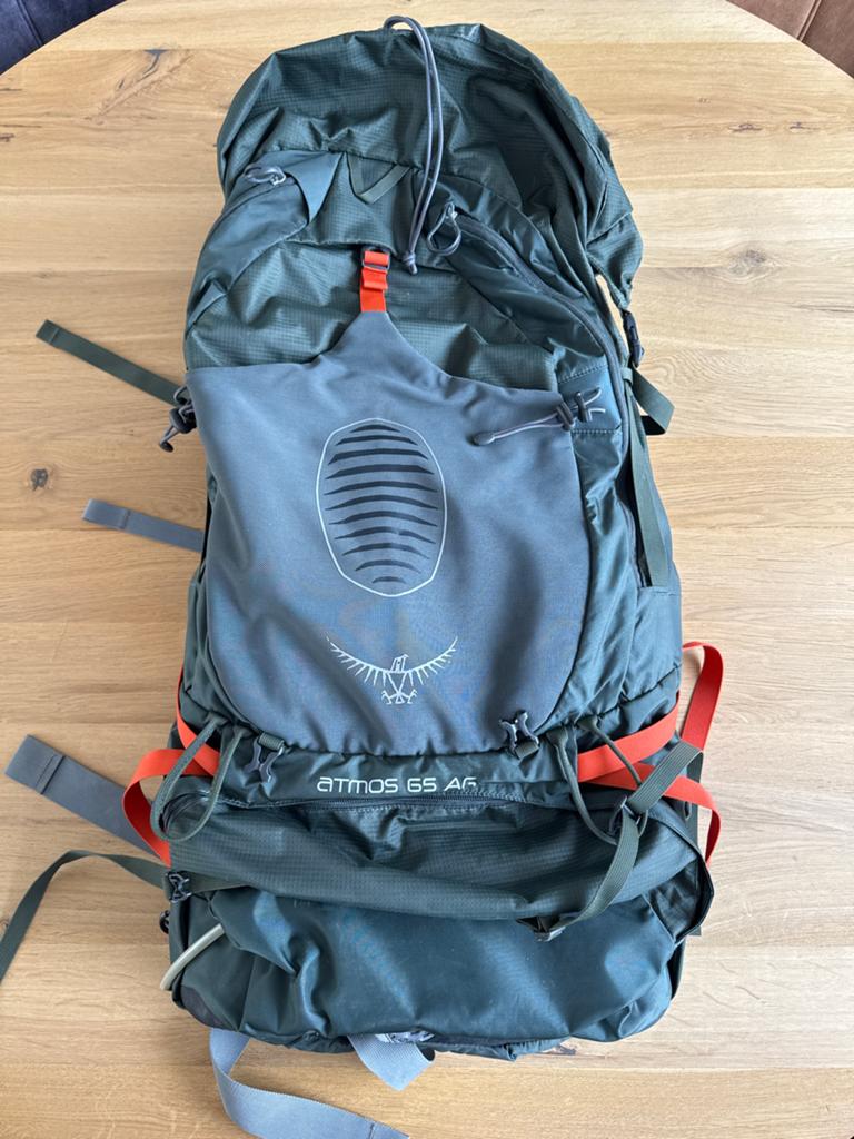 Osprey Atmos 65 AG Graphite Grey backpack maat L + cargo bag, Sieraden, Tassen en Uiterlijk, Tassen | Rugtassen, 40 cm of meer