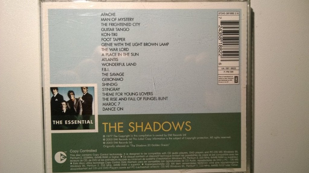 The Shadows - The Essential, Ophalen of Verzenden, Zo goed als nieuw, Pop, Album