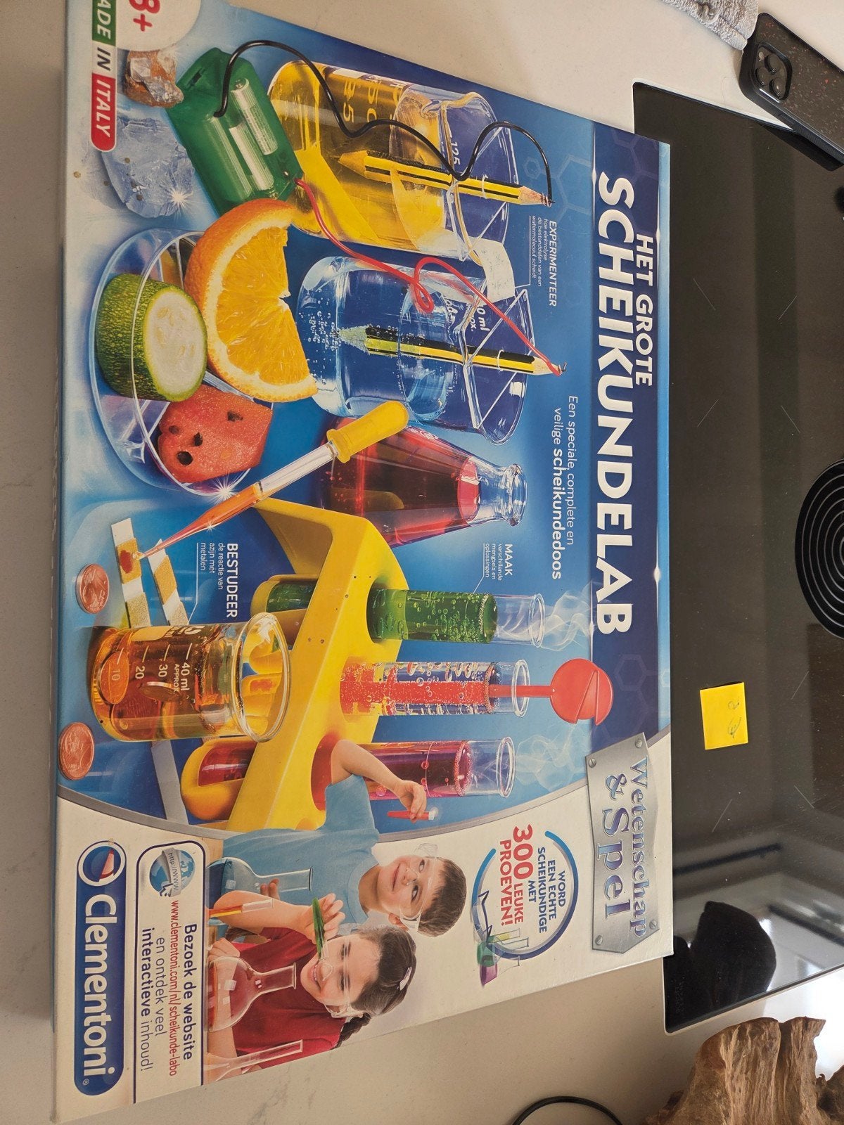Clementoni Het Grote Scheikundelab - Wetenschap & Spel, Kinderen en Baby's, Ophalen of Verzenden, Zo goed als nieuw, Knutselen