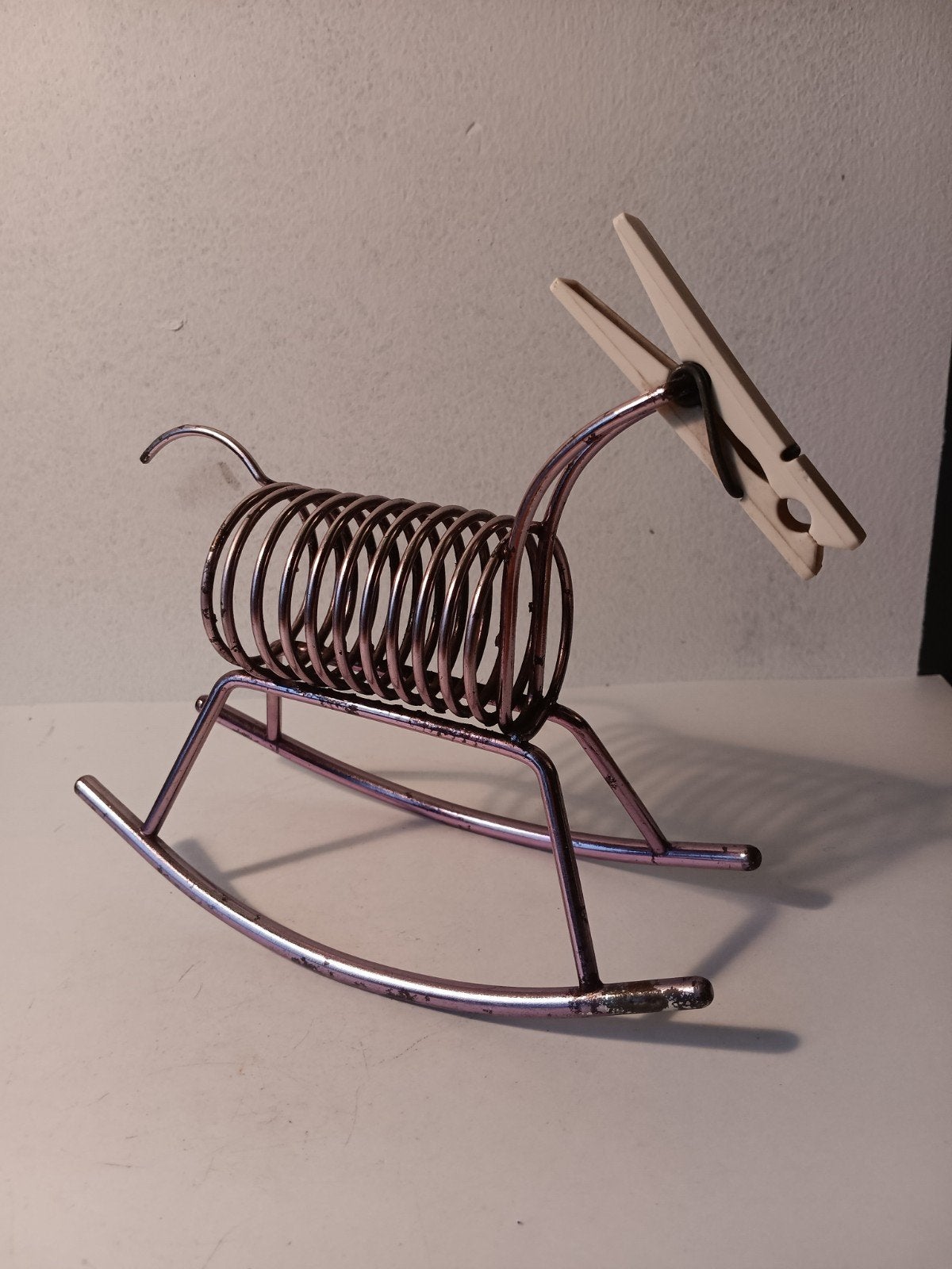 Bureaugadget, retro, vintage, paard uit ijzerdraad, MCM, Ophalen of Verzenden