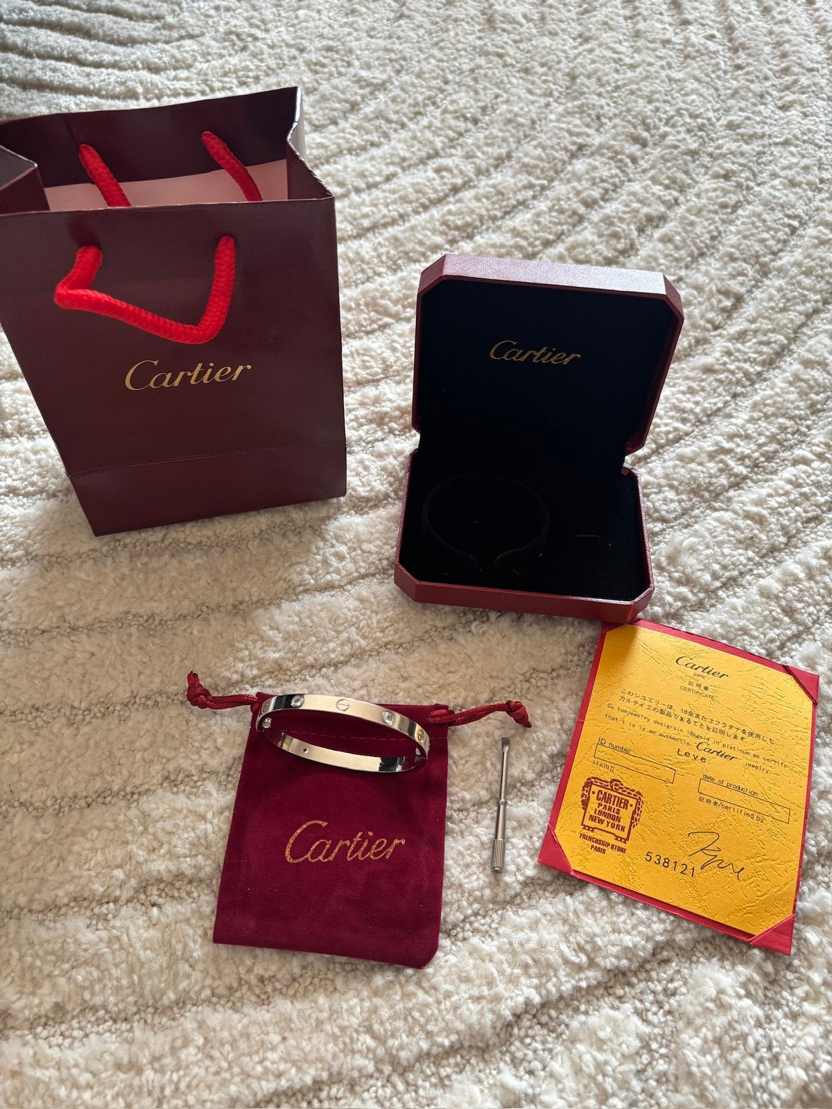 Cartier Armband, Ophalen of Verzenden, Zo goed als nieuw, Zilver