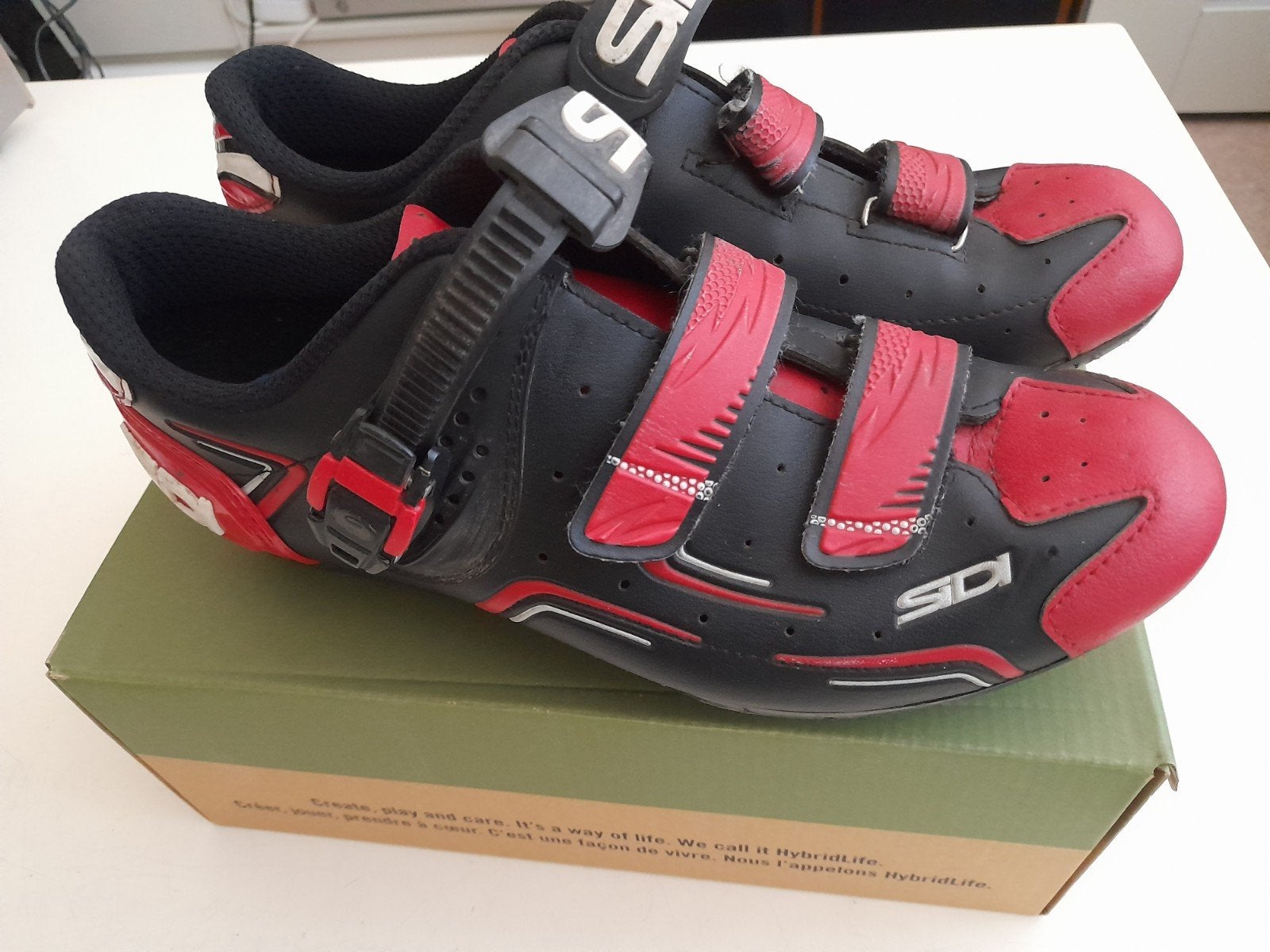 Schoenen Sidi + Shimano plaatjes - zgan, Sport en Fitness, Wielrennen, Ophalen, Zo goed als nieuw