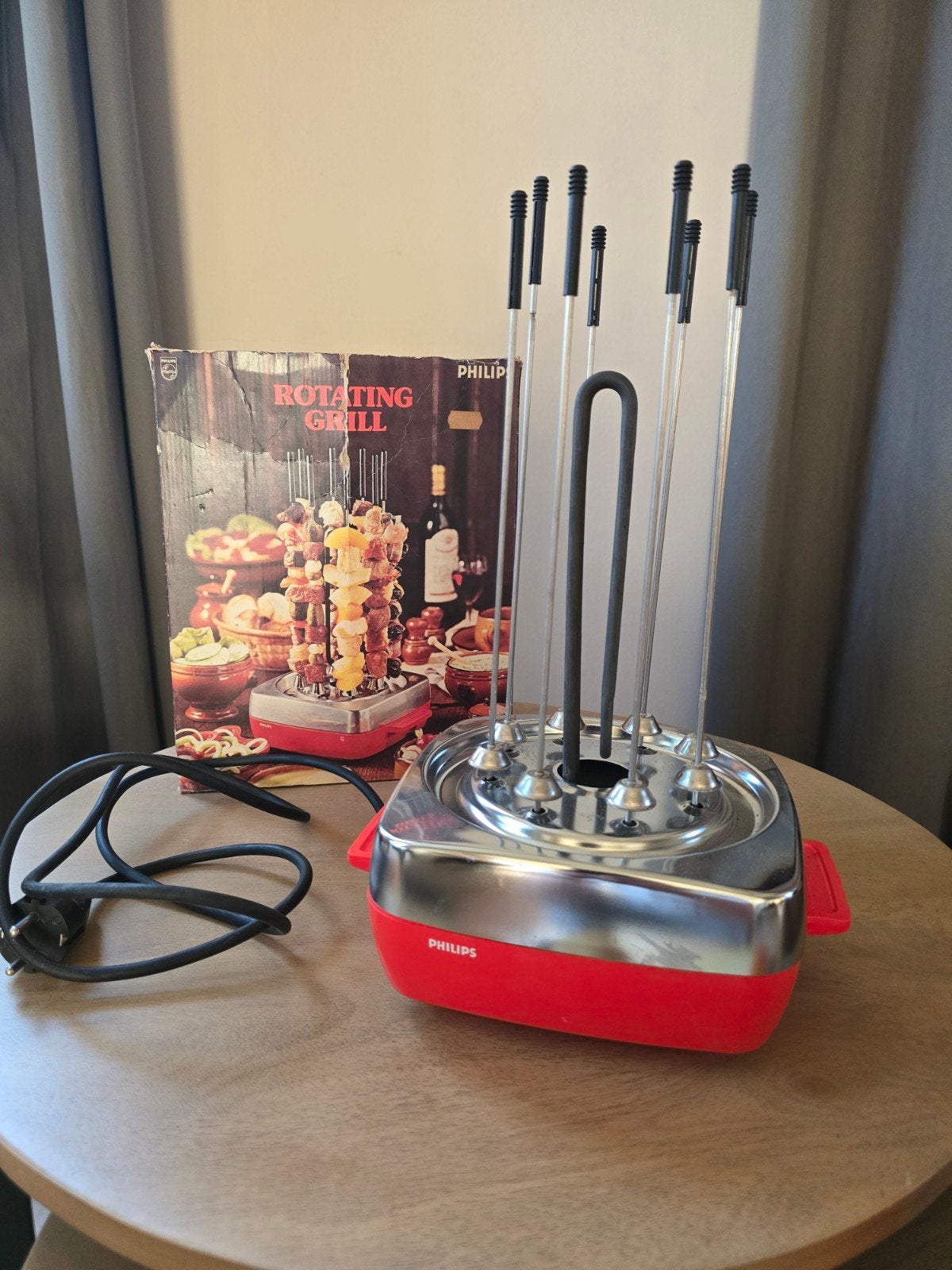 Philips Spies Grill Roterende Grill HD 4151 vintage in doos, Ophalen of Verzenden, Zo goed als nieuw