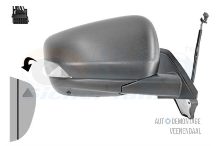 Buitenspiegel rechts van een Renault Kangoo, Auto-onderdelen, -, Renault, -, Nieuw
