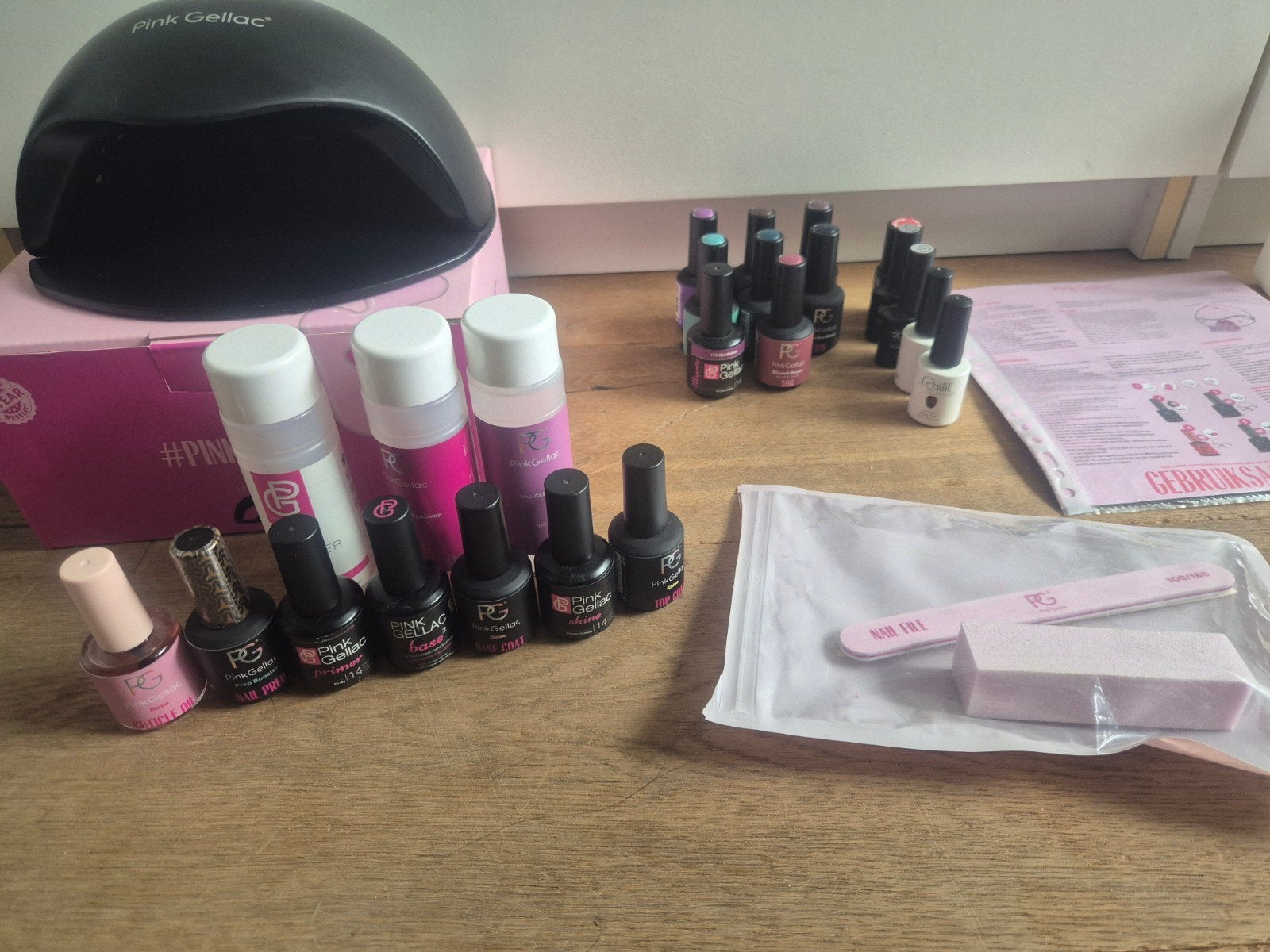 Pink Gellac Startpakket met Lamp en Veel Kleuren, Ophalen, Zo goed als nieuw, Overige typen