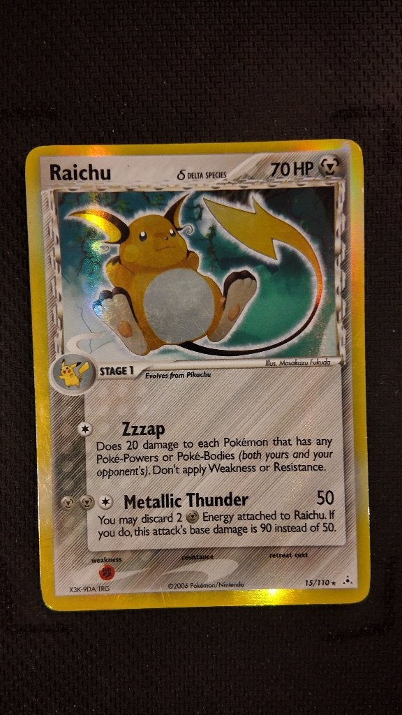 Raichu δ 1 15 Holon Phantoms | Pokemon kaart, Ophalen, Zo goed als nieuw, Losse kaart, Foil