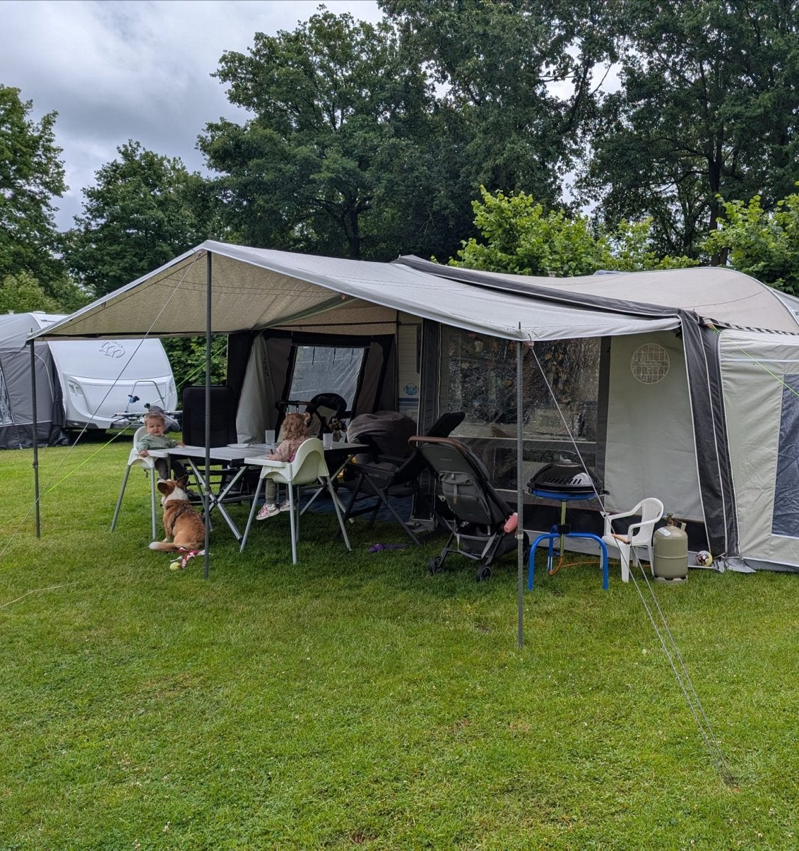 Isabella voortent met zijcabine, Caravans en Kamperen, Voortenten en Luifels, Ophalen, Gebruikt, Isabella