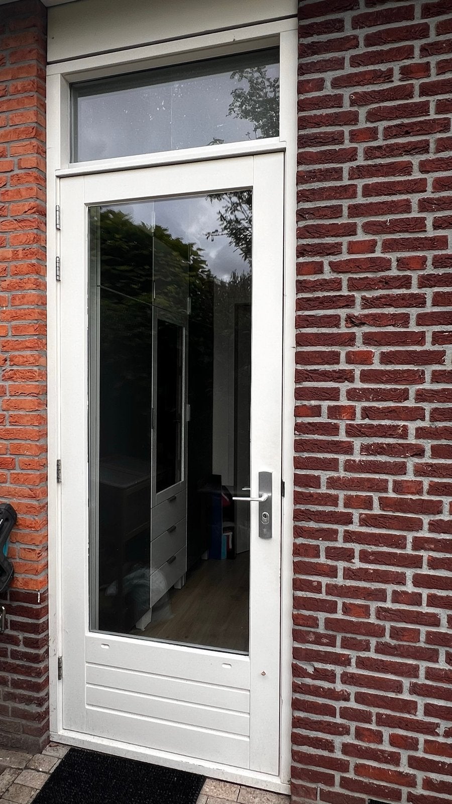 3 Houten buitendeuren met dubbelglas 93x231cm, Ophalen, Gebruikt, 80 tot 100 cm, 215 cm of meer
