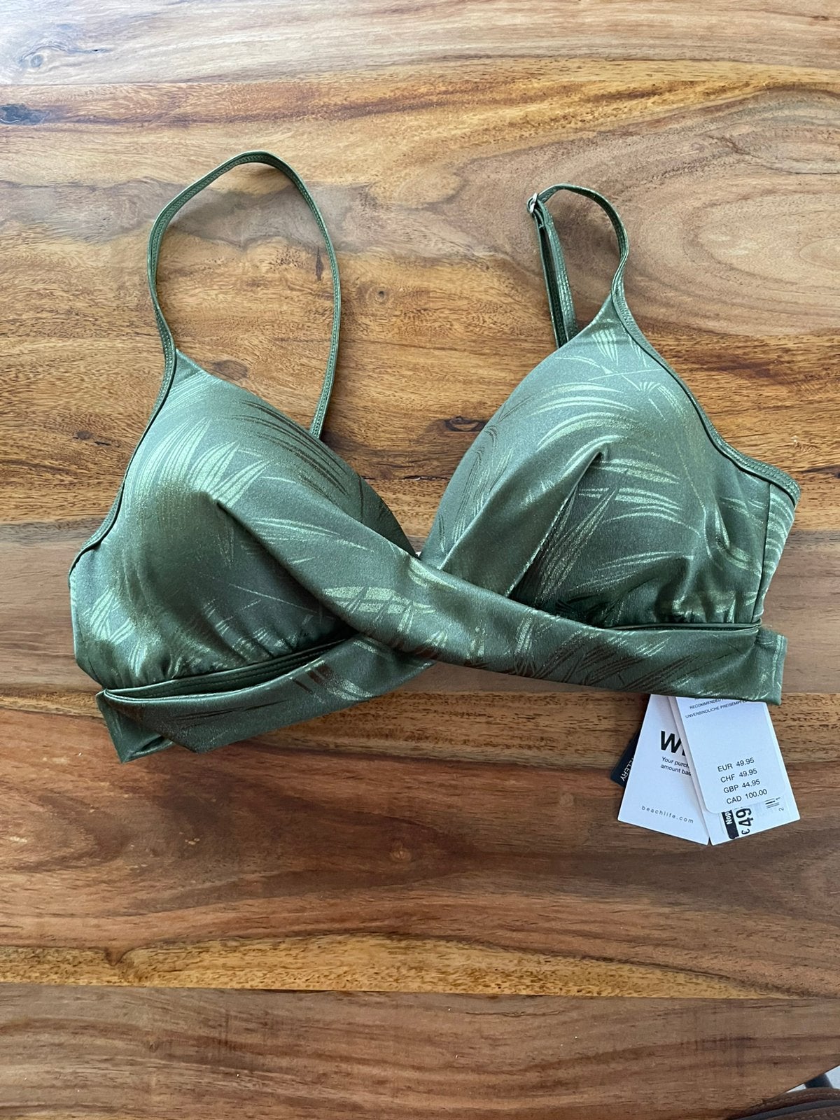Beachlife bikini top maat 40c model pesto, Verzenden, Nieuw, Groen, Overige typen