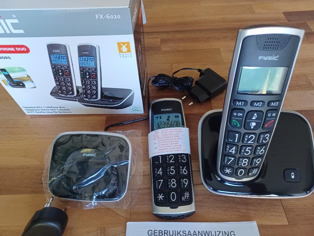 Senioren telefoon FX6020, Ophalen of Verzenden, Zo goed als nieuw, 2 handsets