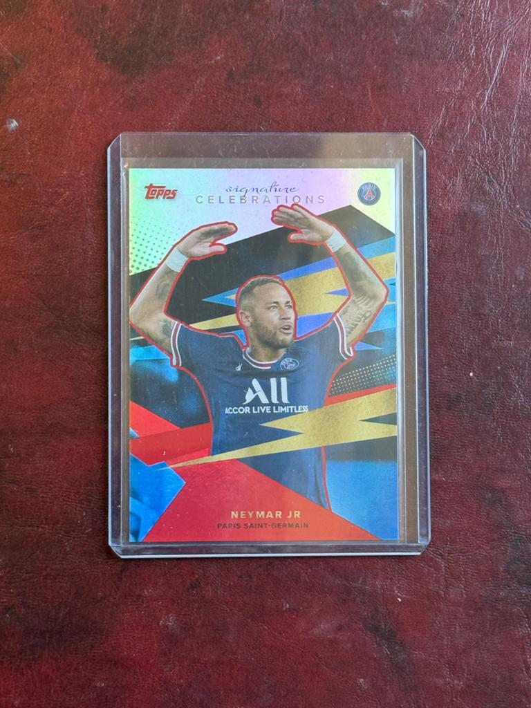 Neymar Jr. Topps Signature Celebrations Kaart 2/5 PSG, Ophalen of Verzenden, Zo goed als nieuw, Buitenlandse clubs, Spelerskaart