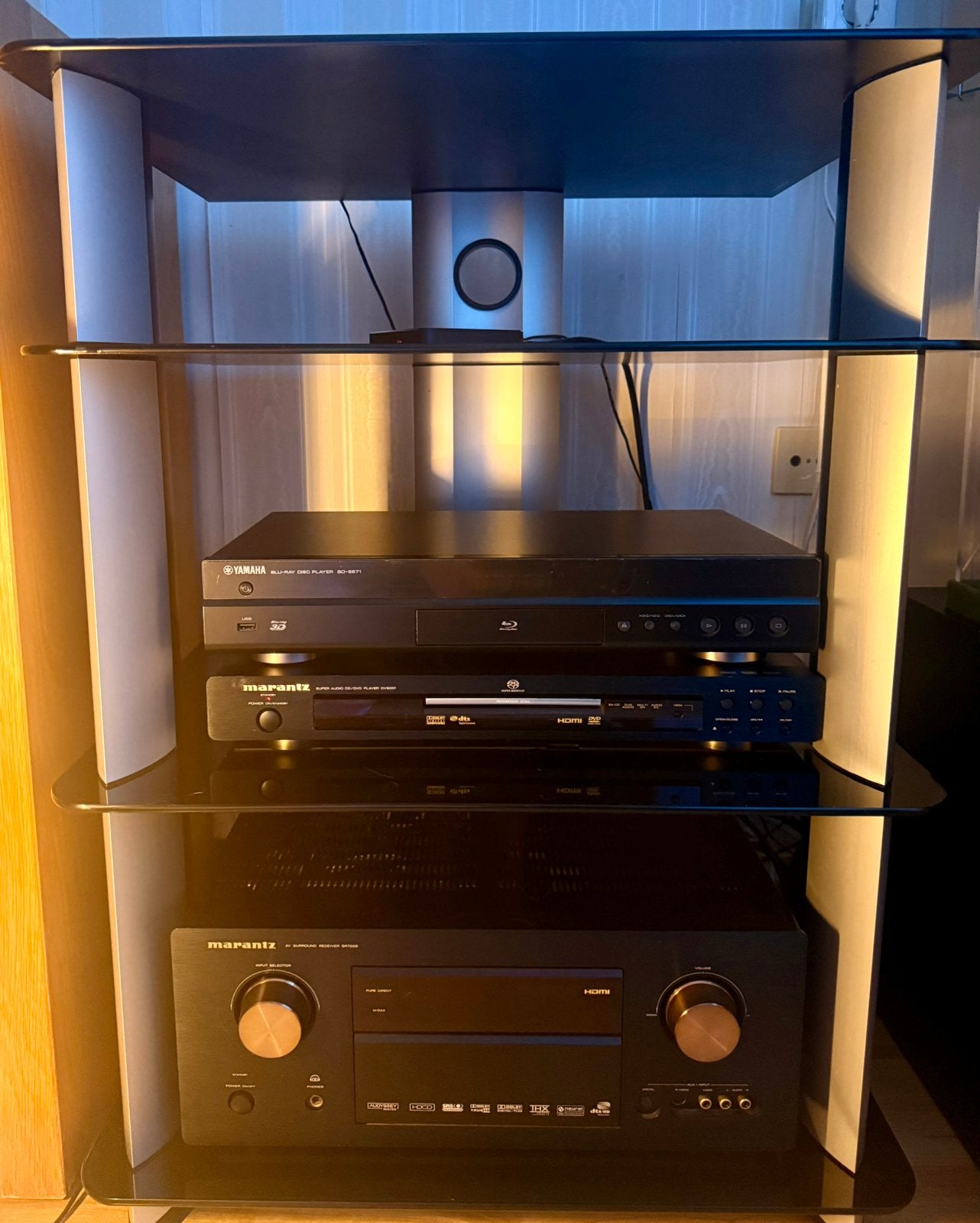 Marantz en Yamaha – complete set met gratis audiomeubel, Ophalen, Zo goed als nieuw, Marantz