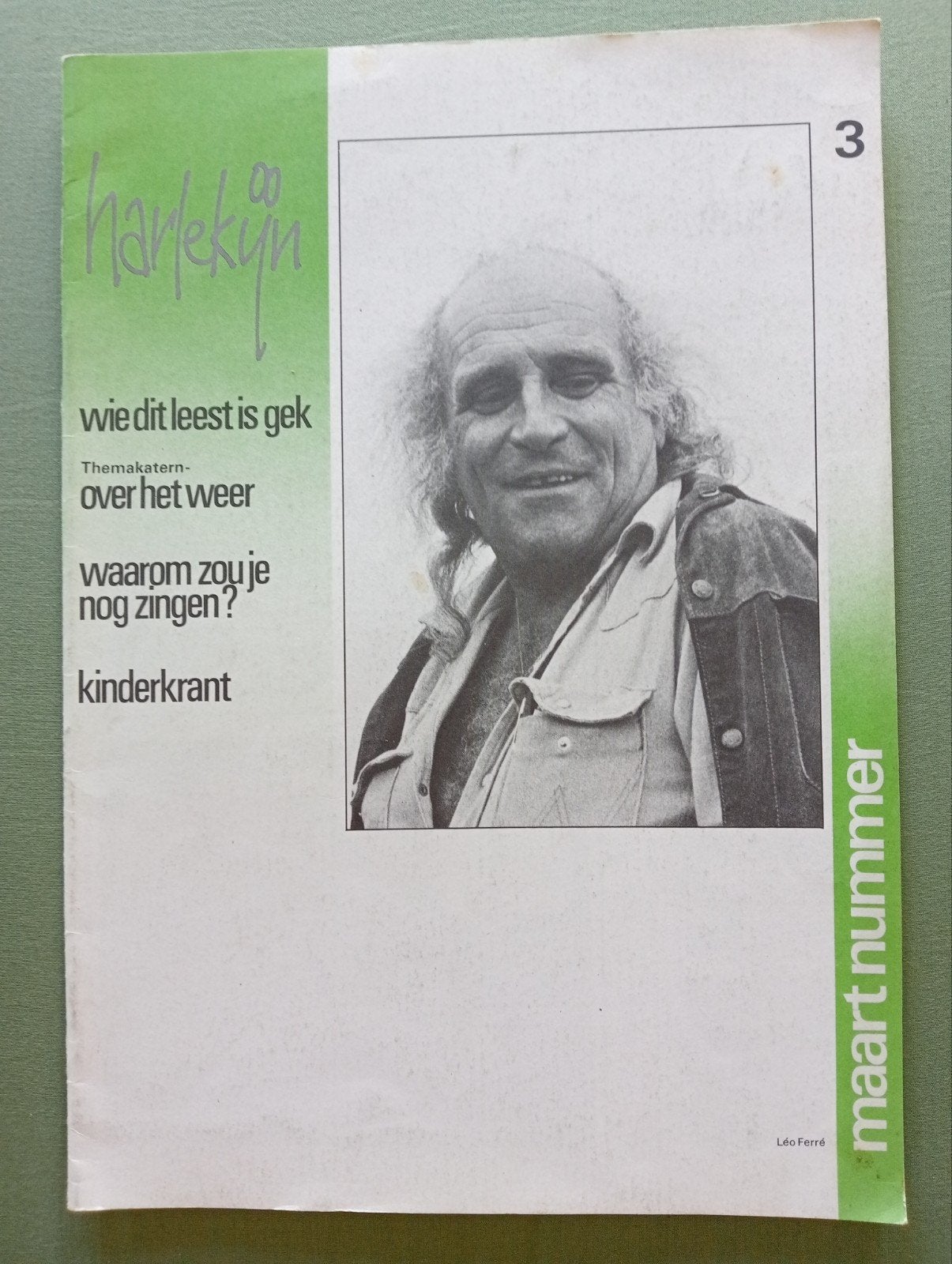 Harlekijn Tijdschrift Maart 1980 - Klimaat, Paul van Vliet, Ophalen of Verzenden, Gelezen, Overige typen