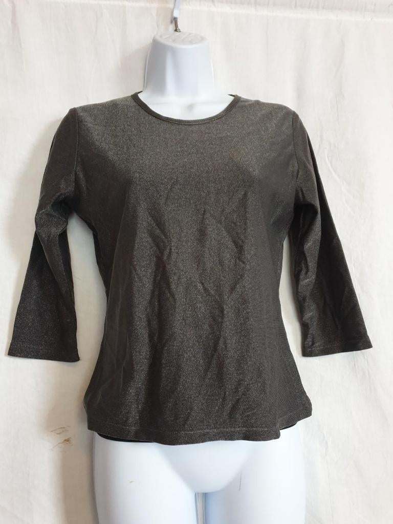Leuk glittershirt voor jaren 80 of disco feestje. Mt M, Maat 38/40 (M), Carnaval, ., Ophalen of Verzenden