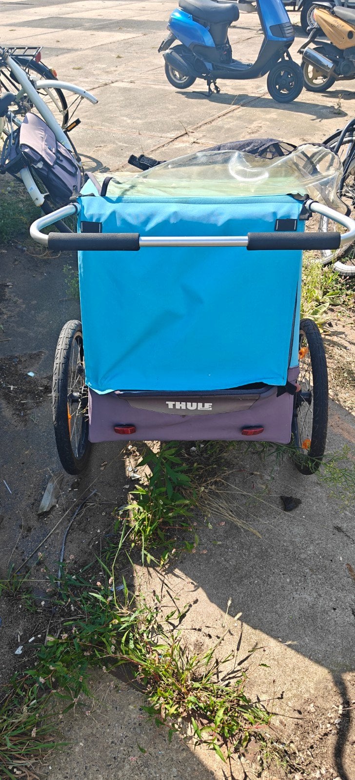 Thule fietskar voor 2 kinderen of hond - Gebruikt, Ophalen of Verzenden, Gebruikt, Kinderkar, Thule