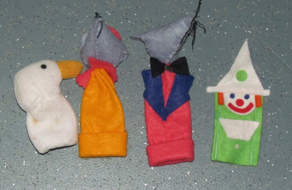Meerdere vingerpoppetjes: dieren, clown en kerstfiguren, Kinderen en Baby's, Ophalen of Verzenden, Nieuw, Overige typen