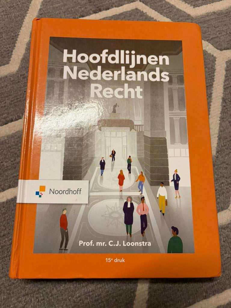 Hoofdlijnen Nederlands Recht 15e druk, Ophalen, Zo goed als nieuw