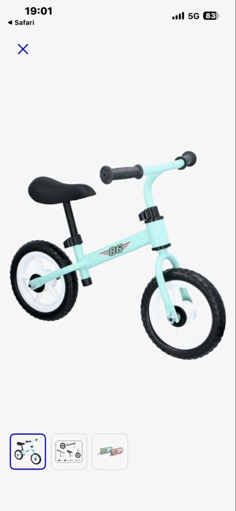 Nieuwe Eddy Toys Loopfiets - Perfect voor de kleintjes!, Ophalen, Nieuw, Loopfiets