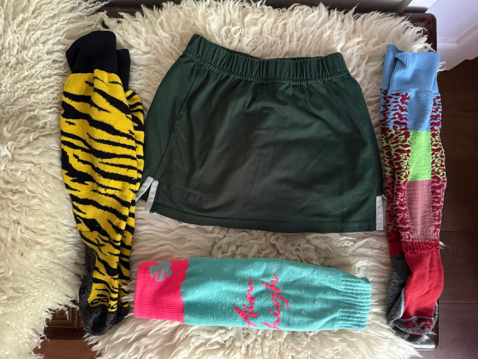 Groen hockeyrokje en 3 paar sokken, Ophalen of Verzenden, Zo goed als nieuw, Kleding
