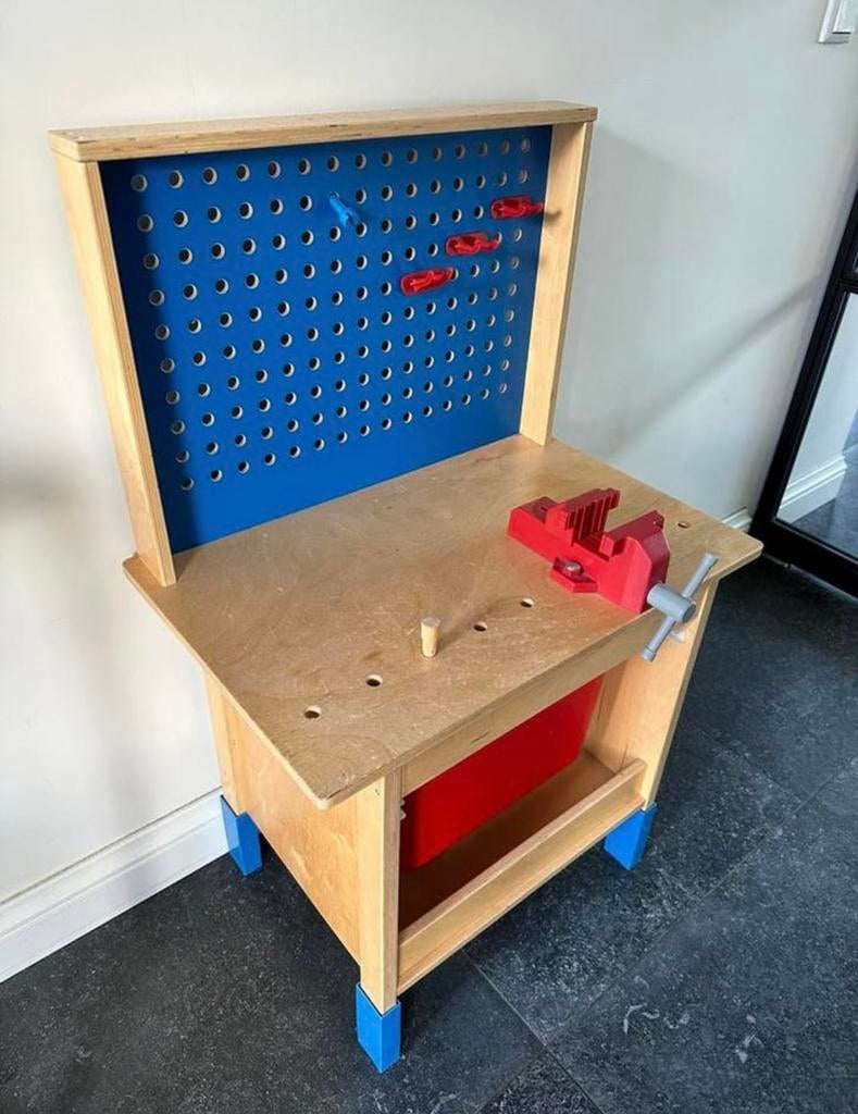 IKEA DUKTIG Houten speelgoed werkbank, Ophalen, Zo goed als nieuw