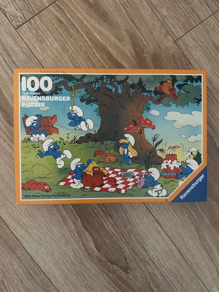 Puzzel Smurfen, Kinderen en Baby's, Speelgoed | Kinderpuzzels, Ophalen, Meer dan 50 stukjes, Zo goed als nieuw, 6 jaar of ouder