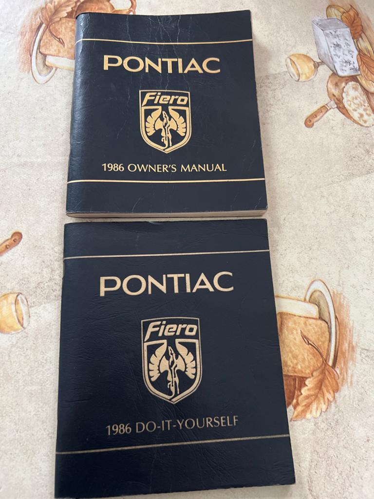 Pontiac Fiero 1986 Handleidingen (Owner's & DIY), Ophalen of Verzenden