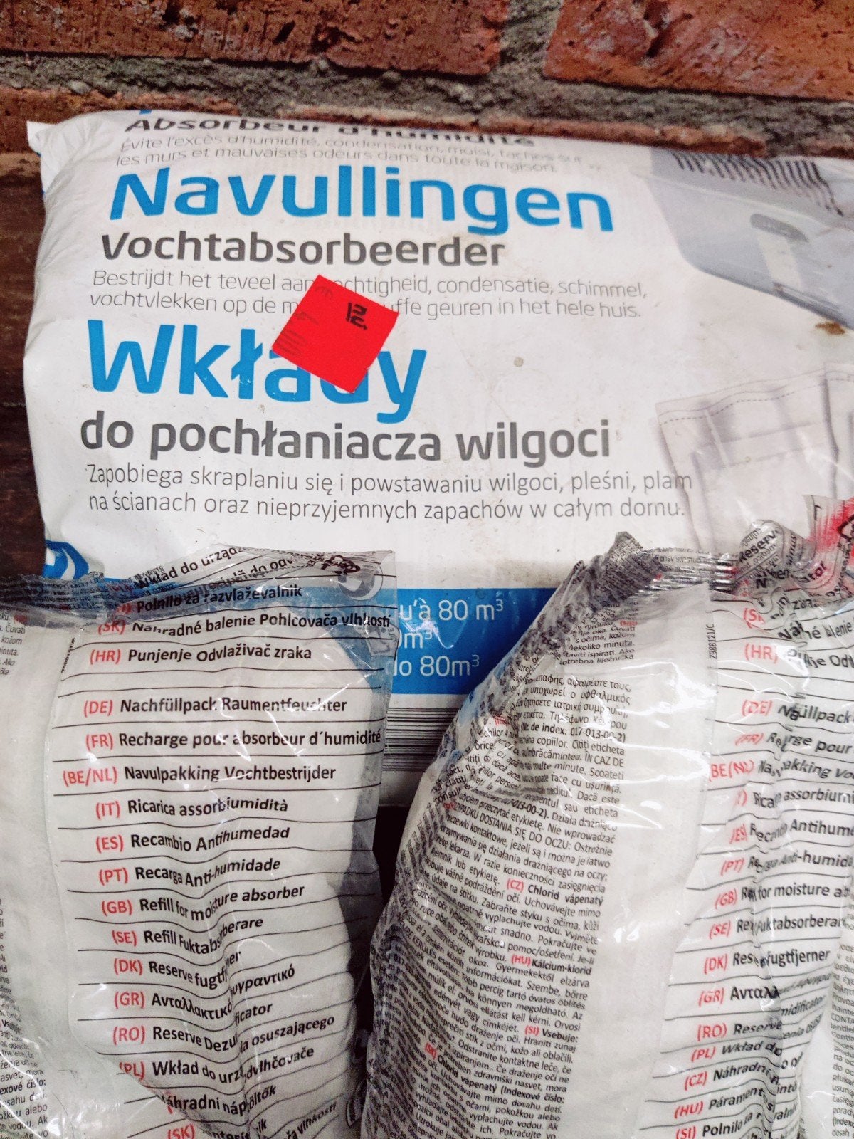 Vochtvanger Navullingen - 3x 1.2kg, Ophalen, Nieuw