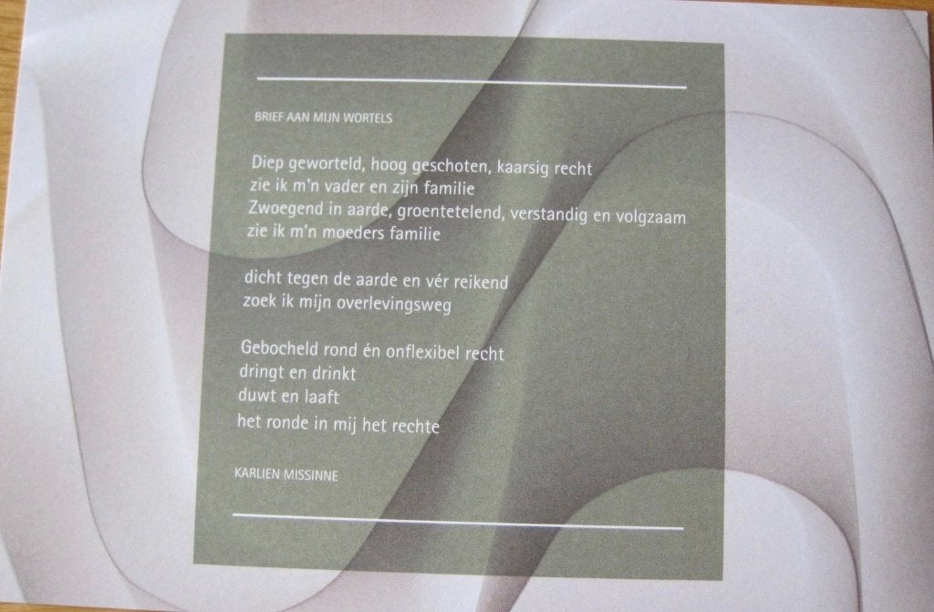 gedicht op kaart - Karlien Missinne - nieuw, Verzenden, 1980 tot heden, Ongelopen, Overige thema's
