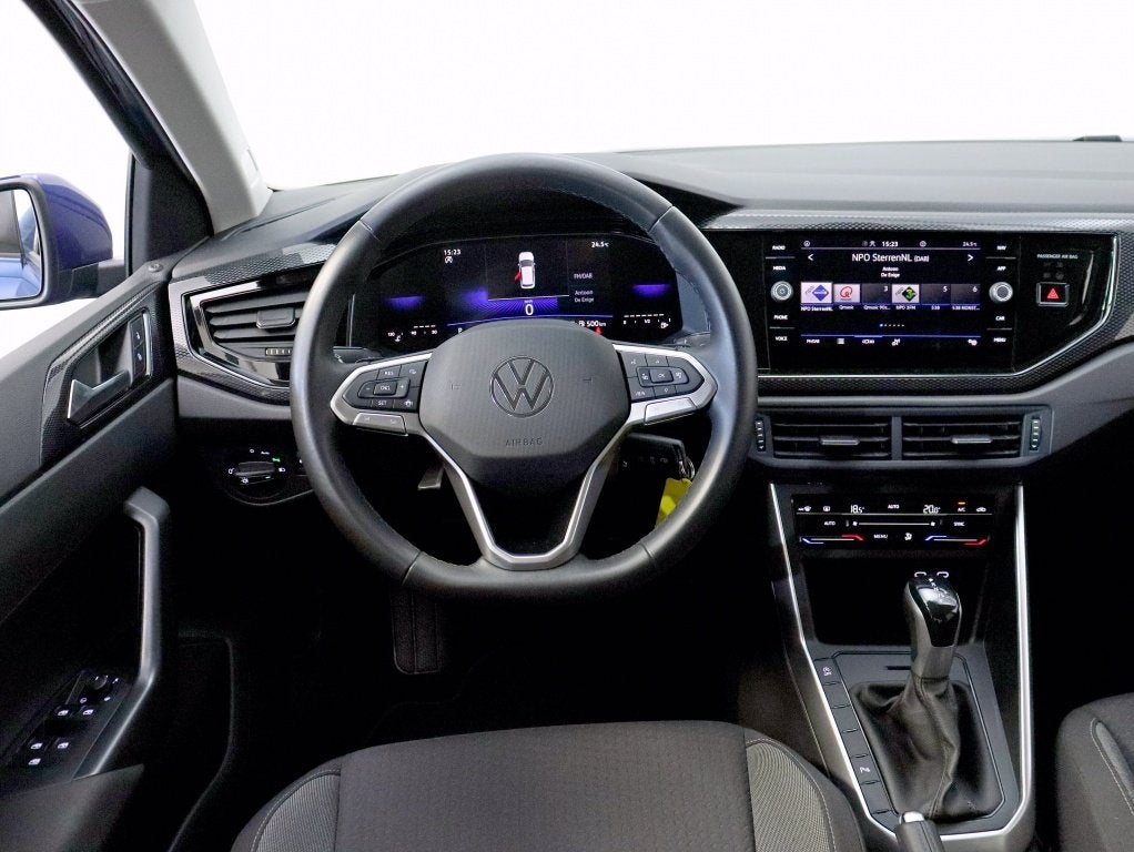 Volkswagen Polo 1.0 TSI Life | Clima | LED | AppConnect | Pr, Stof, Gebruikt, Zwart, 95 pk