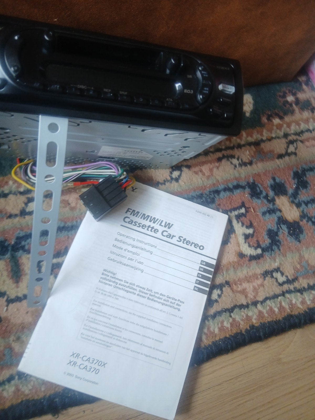 Sony XR-CA370 Autoradio Cassette Speler met FM/MW/LW, Auto diversen, Ophalen