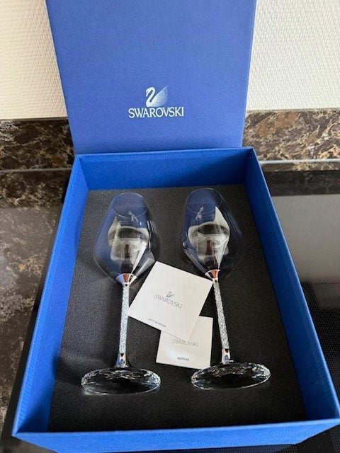 Swarovski Rode Wijnglazen, Ophalen of Verzenden, Zo goed als nieuw, Figuurtje