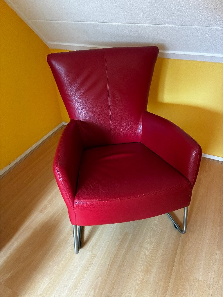 Fauteuil, Ophalen, Scandinavisch design, Minder dan 75 cm, Leer