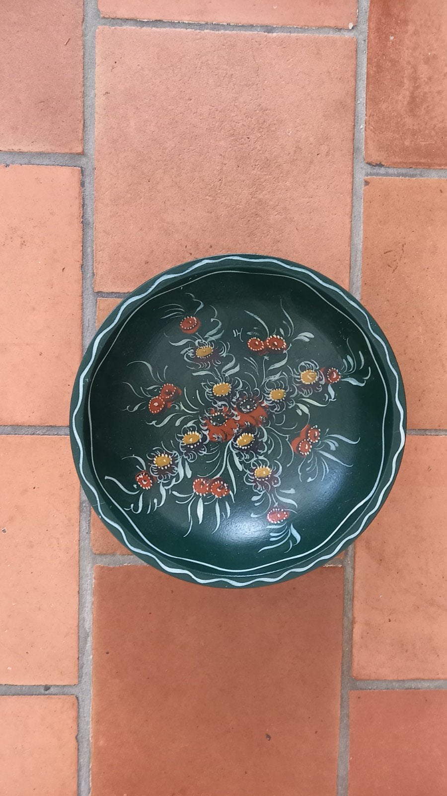Hindelooper geschilderde schaal, doorsnee 21 com, Ophalen of Verzenden