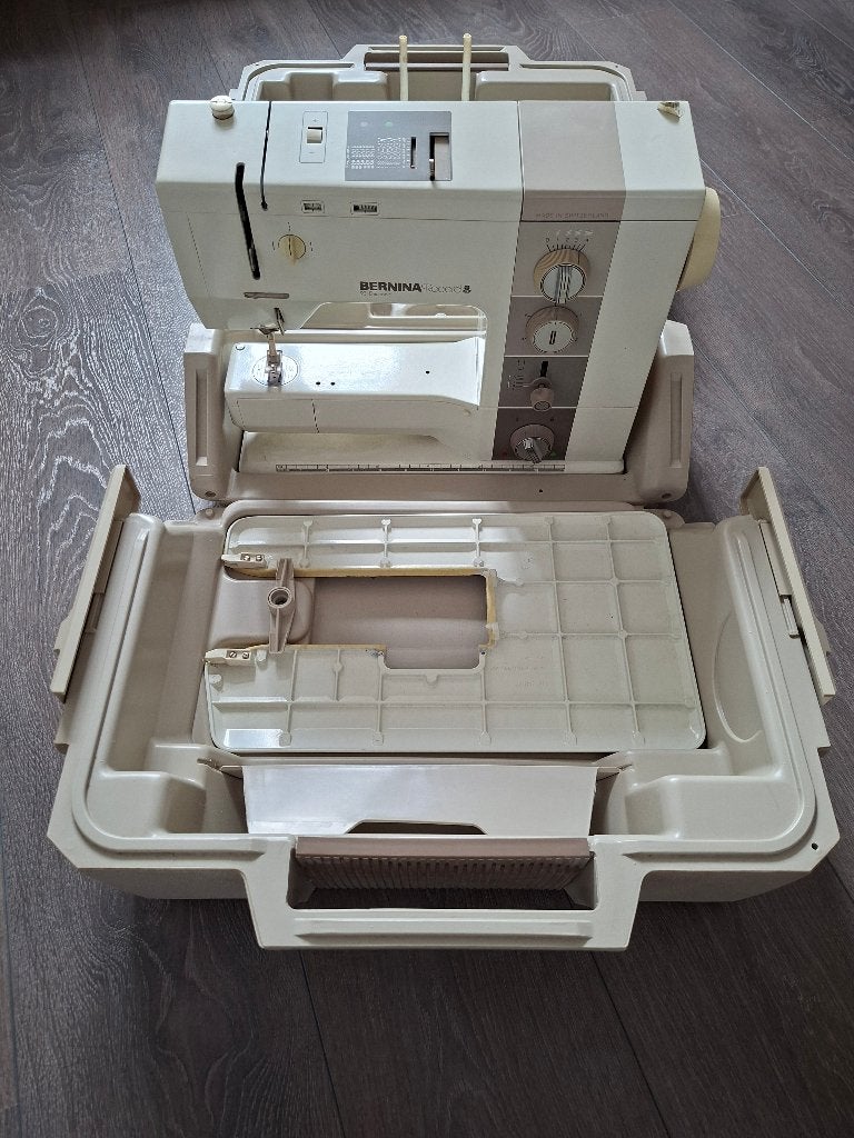 Bernina Record 931 Electronic naaimachine + luxe extra's, Ophalen, Gebruikt, Naaimachine, Bernina