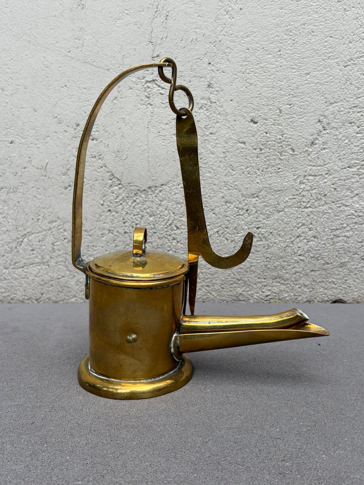 Antieke 18e eeuwse olielamp., Ophalen of Verzenden