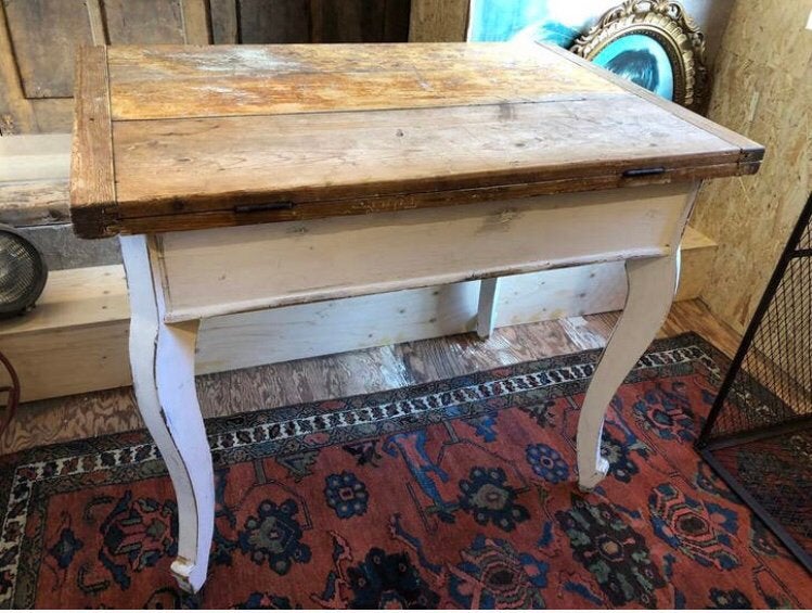Brocante Houten Klaptafel Eettafel  Tiny House, Huis en Inrichting, Tafels | Sidetables, Ophalen, Zo goed als nieuw