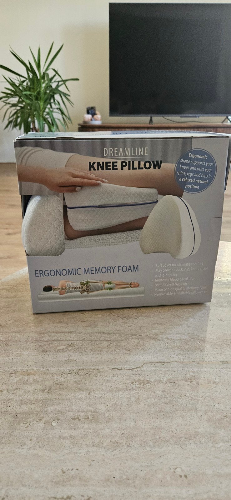 Dreamline Ergonomisch Kniekussen van Traagschuim, Huis en Inrichting, Schuim, Eenpersoons, Wit, Ophalen of Verzenden