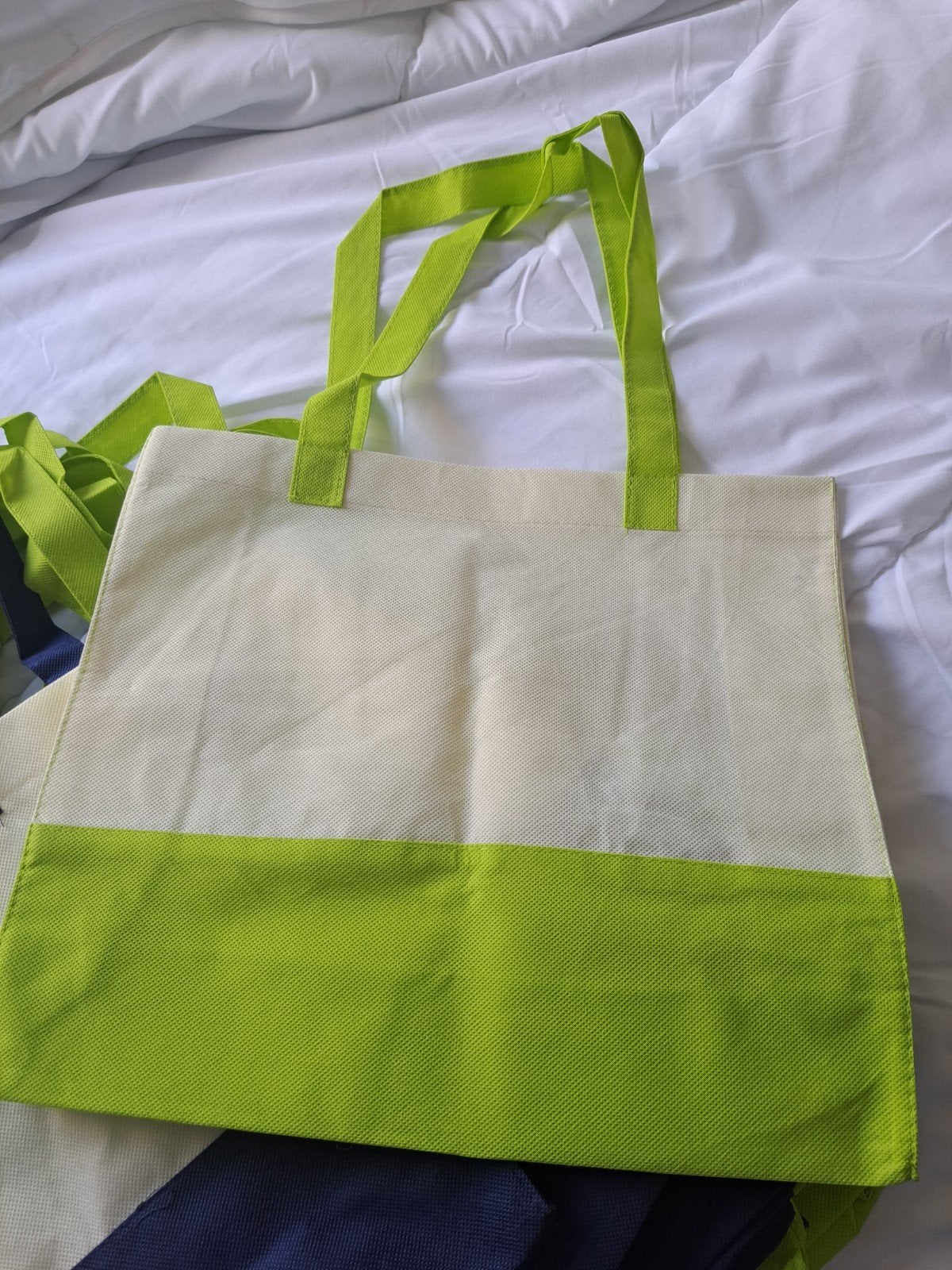 17 Stoffen Boodschappentassen - Herbruikbaar & Stevig, Ophalen of Verzenden, Gebruikt, Groen, Shopper