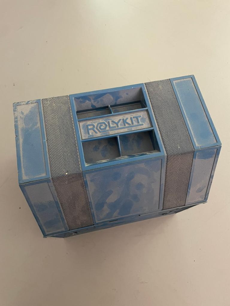 Rolykit blauw, Doe-het-zelf en Verbouw, Gereedschapskisten, Ophalen of Verzenden, Gebruikt