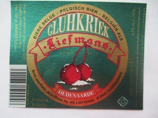 bieretiket Belgie 10-7 (F12) liefmans, Ophalen of Verzenden, Gebruikt, Overige typen, Overige merken