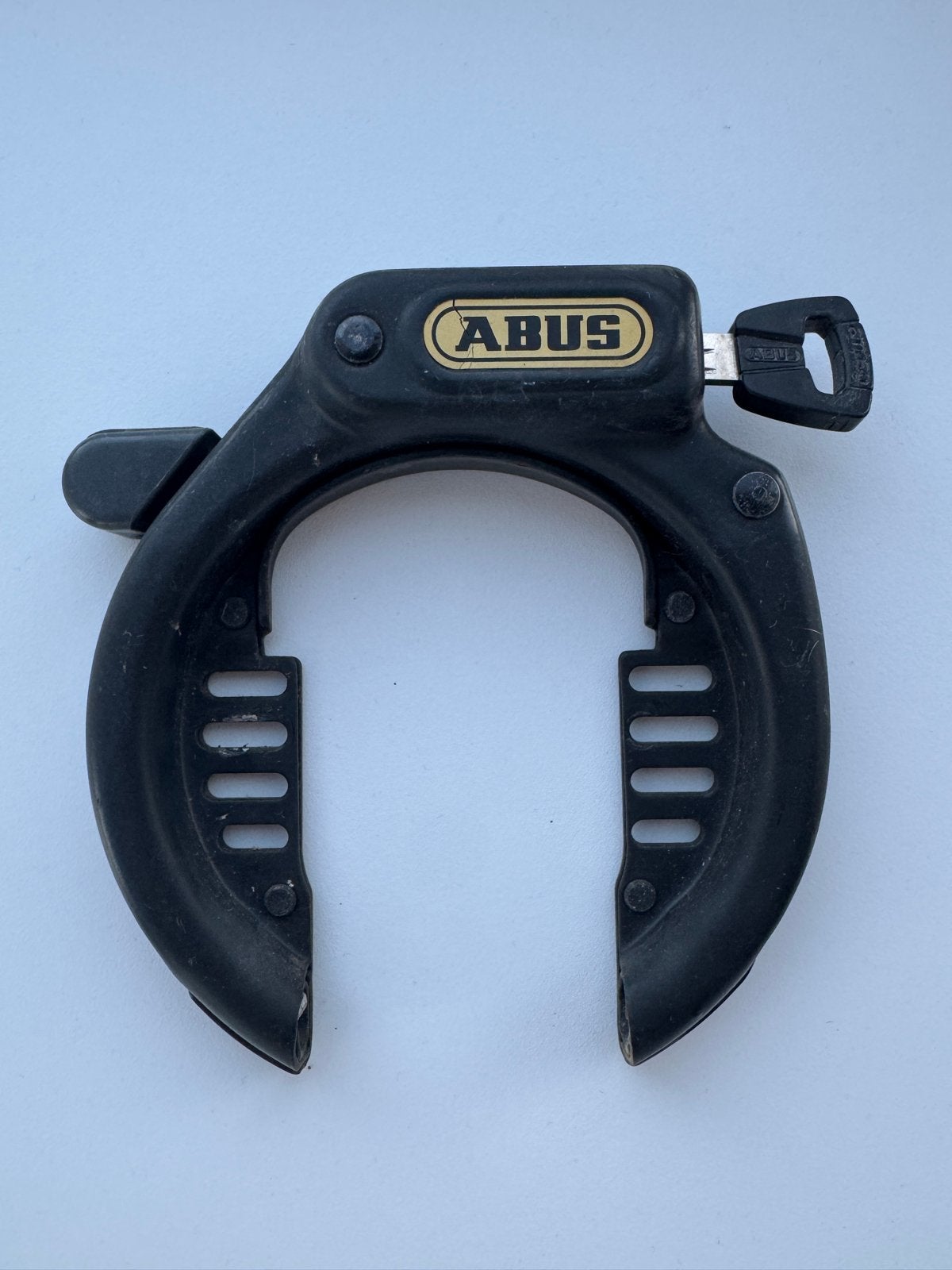ABUS ringslot zwart – inclusief sleutel, Ophalen of Verzenden, Gebruikt, Ringslot