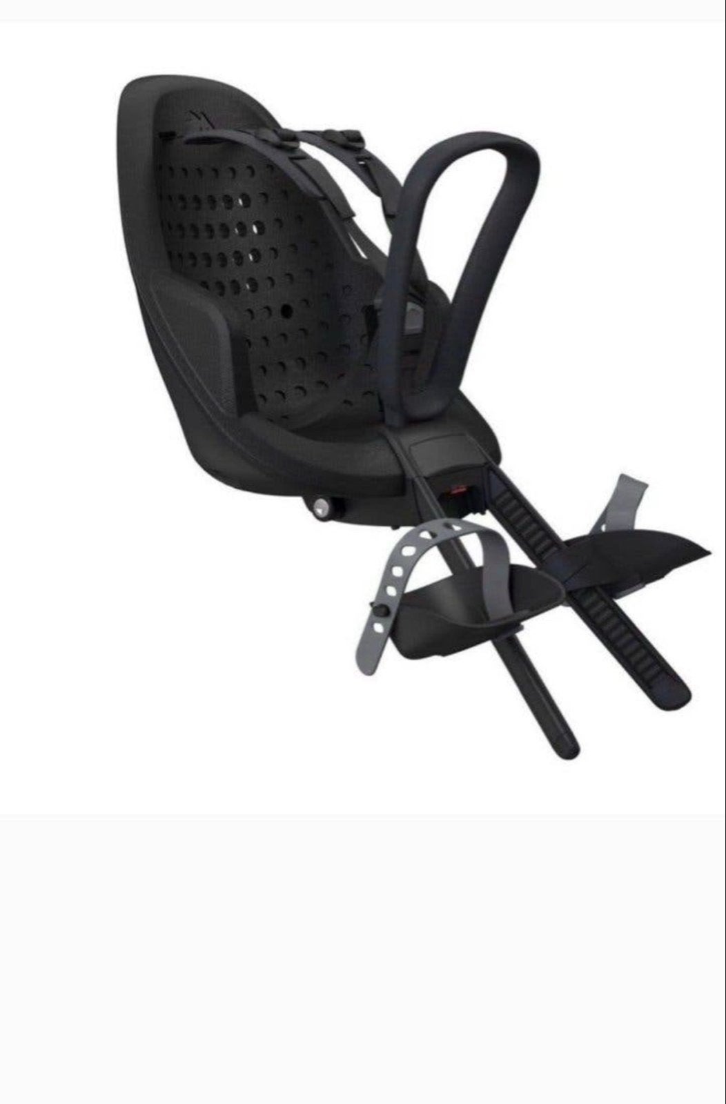 Thule Yepp Nexxt Mini fietszitje met windscherm, Ophalen, Voetsteuntjes, Voorzitje, Zo goed als nieuw