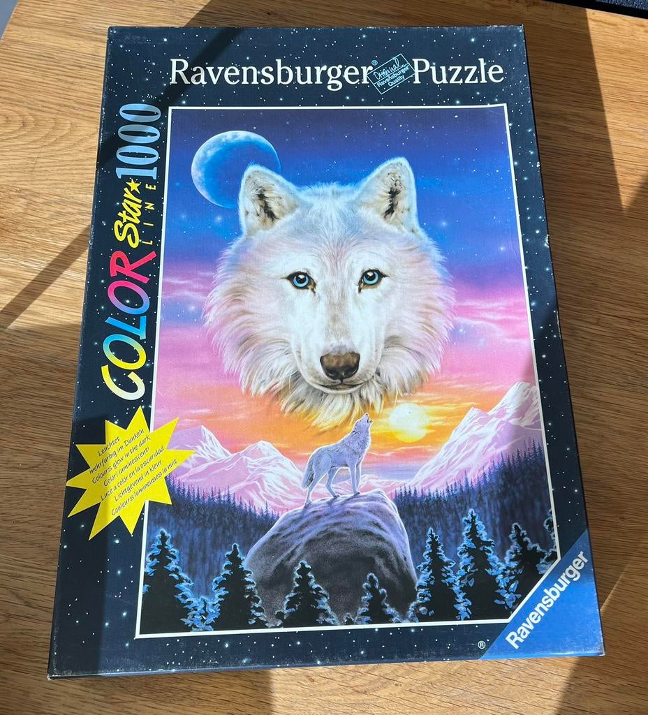 Puzzel Wolvin 1000 stukjes Ravensburger Starline, Ophalen of Verzenden, 500 t/m 1500 stukjes, Zo goed als nieuw, Legpuzzel